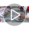 Ziliny Christmas Tree Paper Dinnerware Set with Napkins & Cups, 300 pcs Xmas Party Supplies