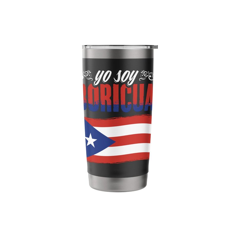 Yo Soy Boricua Puerto Rico Puerto Rican Flag Pride Stainless Steel Insulated Tumbler