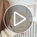 Baby Girl Monthly Milestone Signs - Double-Sided Newborn Photo Props