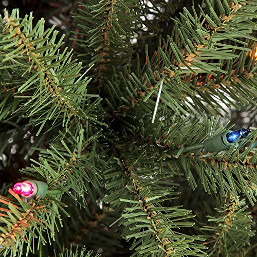 Puleo International 4.5' Slim Fraser Fir Pre-Lit Artificial Christmas Tree with 150 Lights