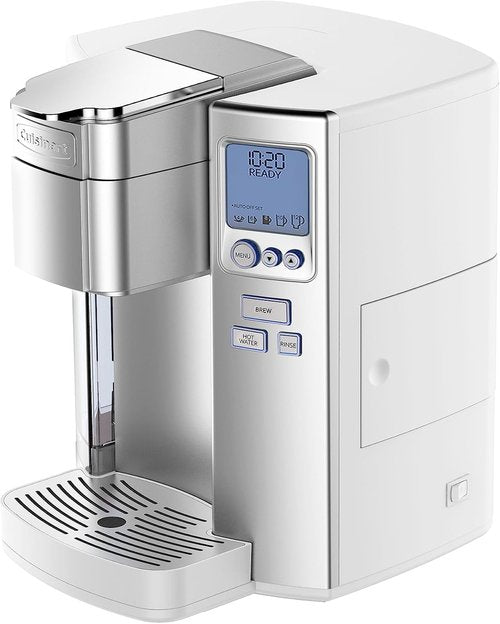 Cuisinart Single Serve Coffee Maker - 5 Serving Sizes & Adjustable Temperature | 72 Oz, White