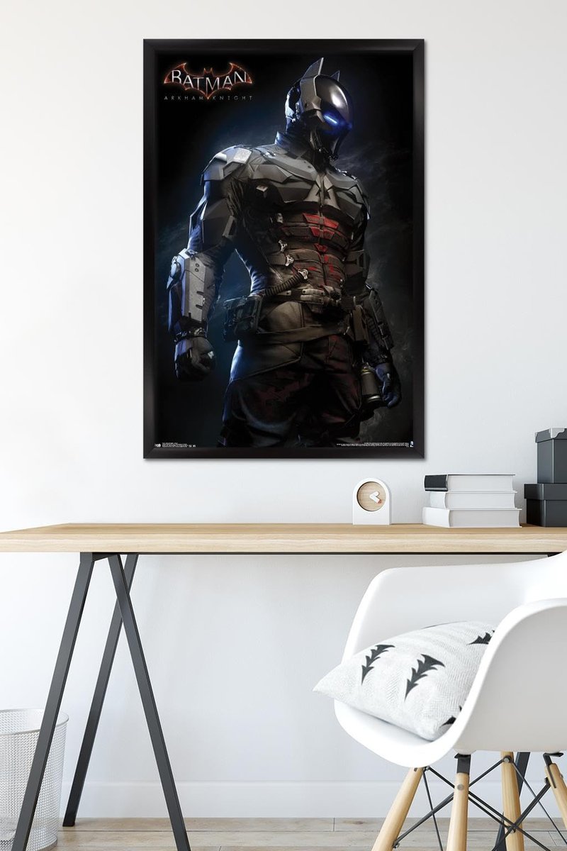 Trends International DC Comics VIdeo Game - Arkham Knight - Armor Wall Poster, 22.375" x 34", Black Framed Version