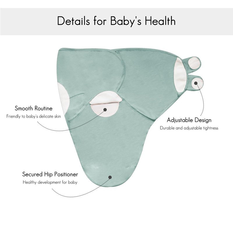 Dormlony Viscose from Bamboo Baby Swaddles Blanket for Newborn, 2-Pack Adjustable Infant Sleep Sack wrap (Ice Blue, 0-3 Months)
