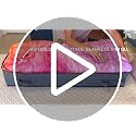 95L Under Bed Storage Containers 4 Pack Foldable Closet Organizers