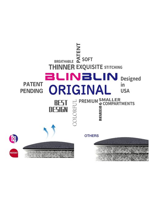 BB BLINBLIN Weighted Blanket Heavy Blanket for Cool & Restful Sleep, Premium Soft Material and Glass Beads (Navy Blue, 80''x87'' 25lbs), Two Persons(110~190lb) Sharing Use on Queen/King Bed…