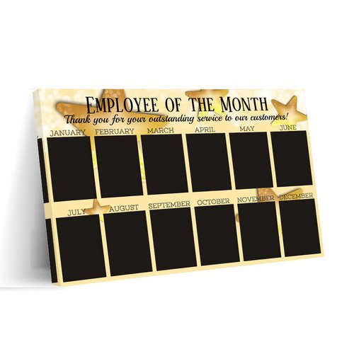IGDXKOP Office Employee of The Month,best Star Employee Photo Display Poster (2) Canvas Wall Art Poster Print Office Bedroom Bedroom Aesthetic Poster 24x16inch(60x40cm) Frame-style-1