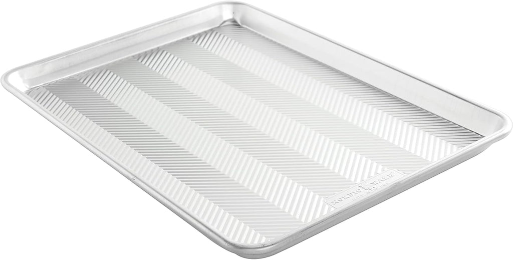 Nordic Ware Prism Baking Half Sheet Set - Durable Non-Stick Design | 2-Pack, Natural Finish