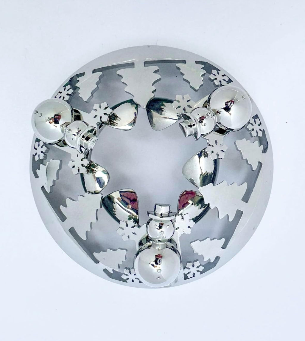 Skiennix Adjustable Candle Topper - Winter Snow Globe Design with Snowman Knobs | Perfect for Jar Candles