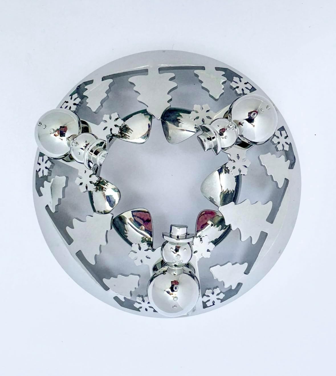 Skiennix Adjustable Candle Topper - Winter Snow Globe Design with Snowman Knobs | Perfect for Jar Candles