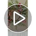FBIRDY 2pcs Small Christmas Wreath Candle Rings with Red Berries - Candle Rings 03