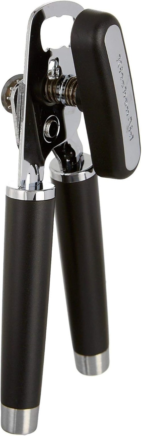 KitchenAid Multifunction Can Opener - 8.36-Inch Bottle Opener in Sleek Black Finish