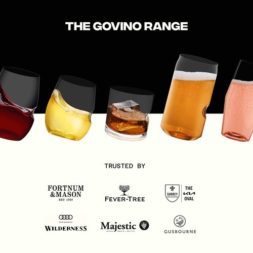 GOVINO Unbreakable Plastic Wine Glasses - Stemless Shatterproof Tritan Glassware, Fancy Cups That Look Like Glass, 16oz, Set of 2