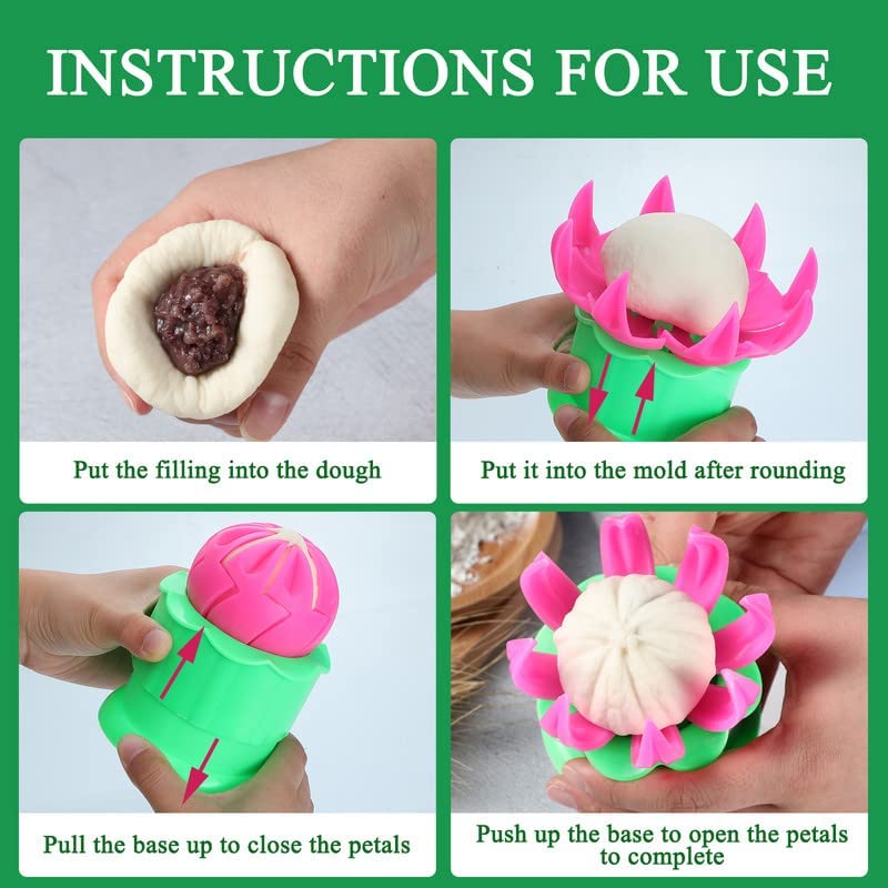 Dumpling and Steamed Bun Mold Set with Filling Spoons Kitchen Tool