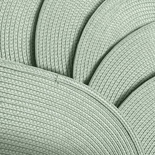 Woven Heat-Resistant Placemats Set of 6, 18x12 Inch Washable Table Mats