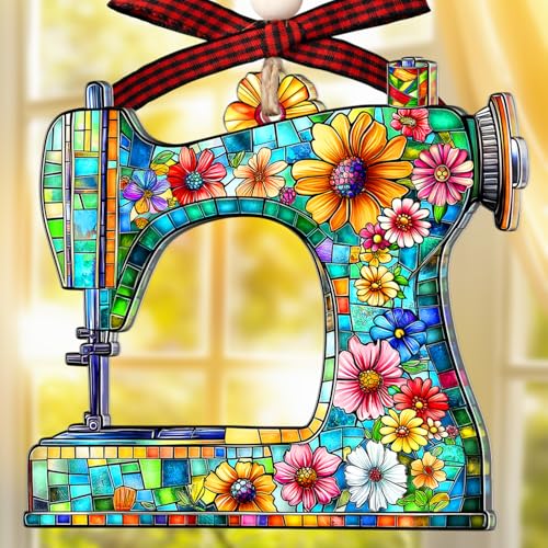 SUFAVN Sewing Machine Ornament Christmas Tree Decoration - Sewing Gift, Variation: Sewing