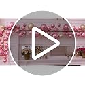 Yuxung 2 Pcs 6 ft Pink & Champagne Gold Christmas Garland - Pink/Champagne Gold 6 ft each