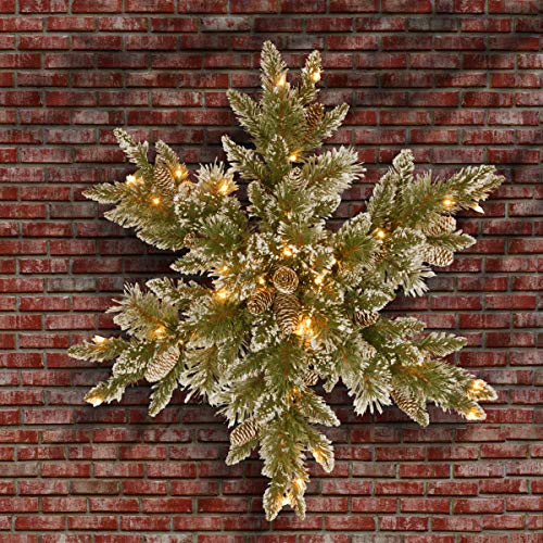 National Tree Company 32in Pre-Lit Snowflake Christmas Wreath