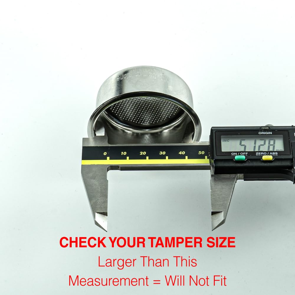 HUGH Leverpresso 51mm Precision Filter Basket by IMS, Stainless Steel Competition Portafilter Basket, 14–18g, Compatible with Leverpresso H26