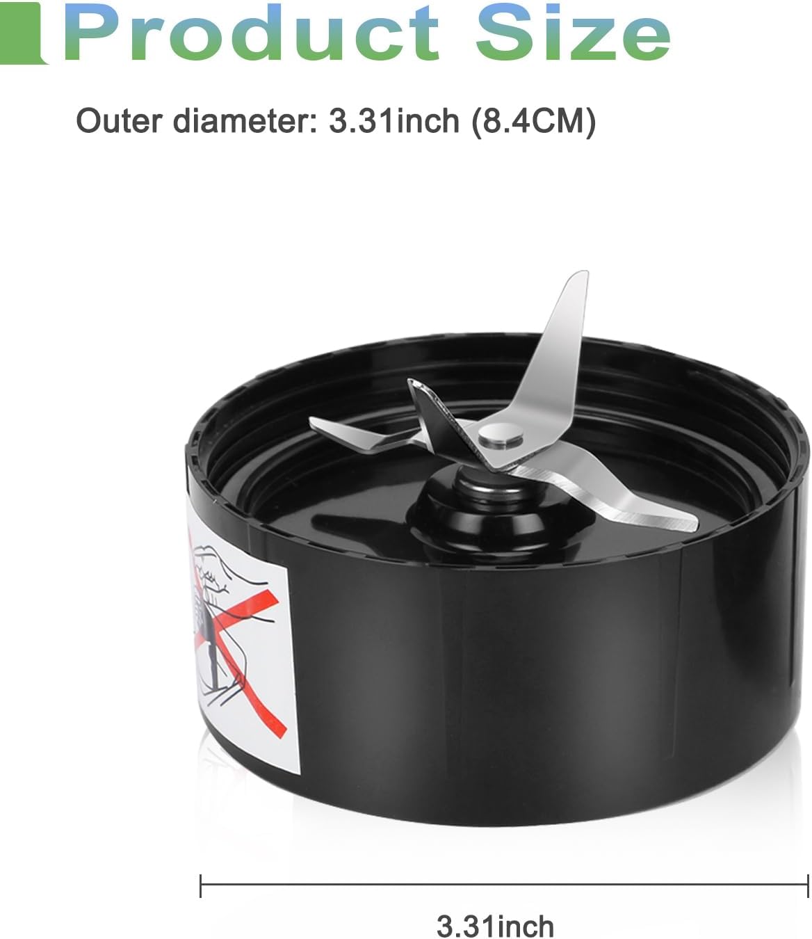 QT 2X Cross Blades - Compatible Replacement for Magic Bullet 250W MB1001 Series - Includes Gaskets