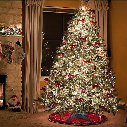 Heavy-Duty Rotating Christmas Tree Stand for Artificial Trees up to 9.8 ft