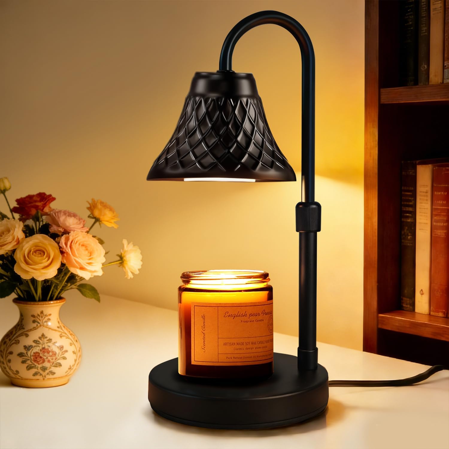 Skiennix Adjustable Candle Warmer Lamp - Timer Feature for Scented Wax | Perfect Home Decor Gift for Women