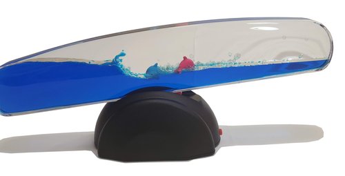 SUPREMETECH Wave Motion Machine (Blue, 12 Inch with Dolphins)