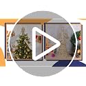 PRETYZOOM LED Angel Christmas Tree Topper 12-inch Silver Treetop Ornament