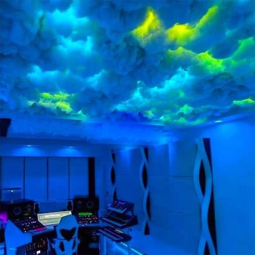 3D Thundercloud | Storm Ceiling Lights DIY Kit - Music Sync Fluffy Cloud Light for Gaming Room & Bedroom