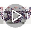 52.5ft Patriotic Star Tinsel Garland - Red White & Blue 4th of July Decor