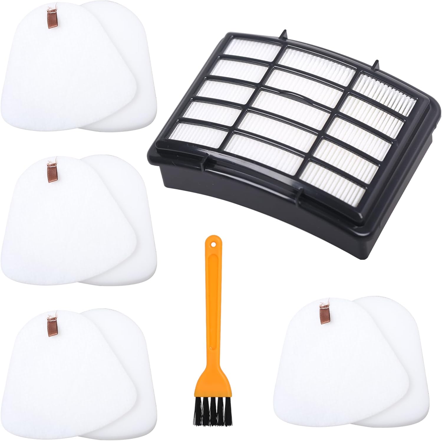 Shark Vacuum Filter Replacement - 1 HEPA + 4 Foam & Felt Filters for NV350 Series | Compatible Parts XFF350, XHF350