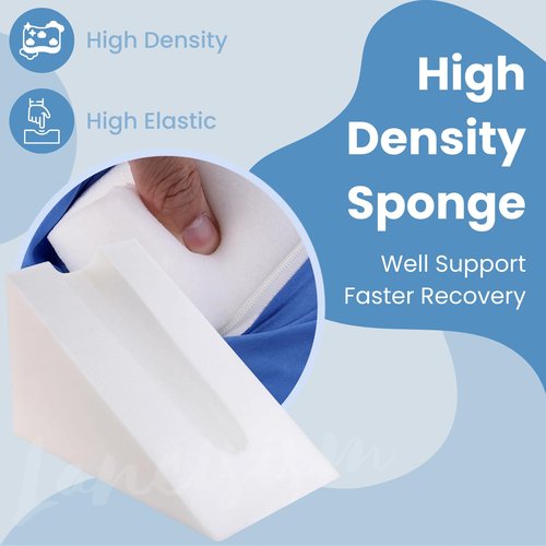 Lancisism Arm Elevation Pillow for Broken Arm Rest, Soft Arm Therapy Wedge Pillow for Sleeping Leg Support with Removable Pillow Case, Medical Pillow Post Surgery Elevated Surgical Wedge