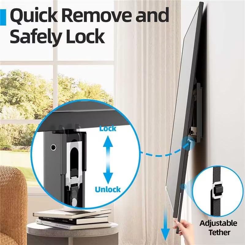 Heavy-Duty Low-Profile TV Wall Mount Bracket for 55-120 Inch TVs