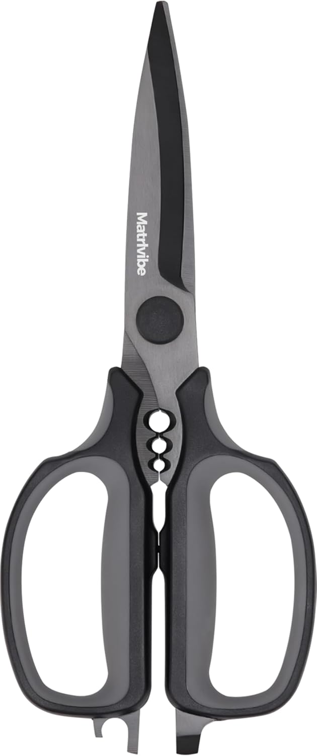 Skiennix Heavy Duty Kitchen Shears - All-Purpose Herb Scissors with Detachable Blades | Stainless Steel, Dishwasher Safe