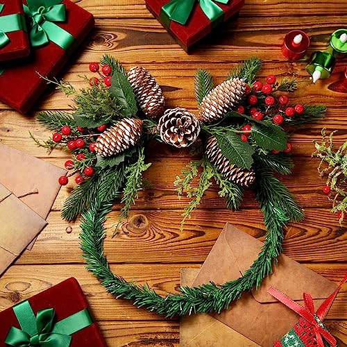 2Pcs Christmas Mailbox Swag - Artificial Pine Decor for Holiday Exterior