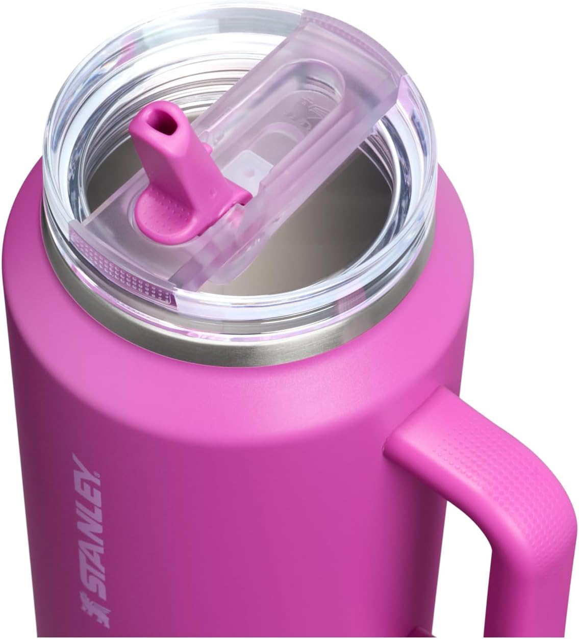 STANLEY Quencher ProTour 64 oz Tumbler - Leakproof Lid & Built-In Straw | Insulated Stainless Steel | Dark Blossom