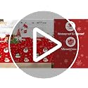 Sundonix Christmas Table Cloth Rectangle 3 Pack - Disposable Plastic Holiday Cover 54x108 Inches - Variation 2