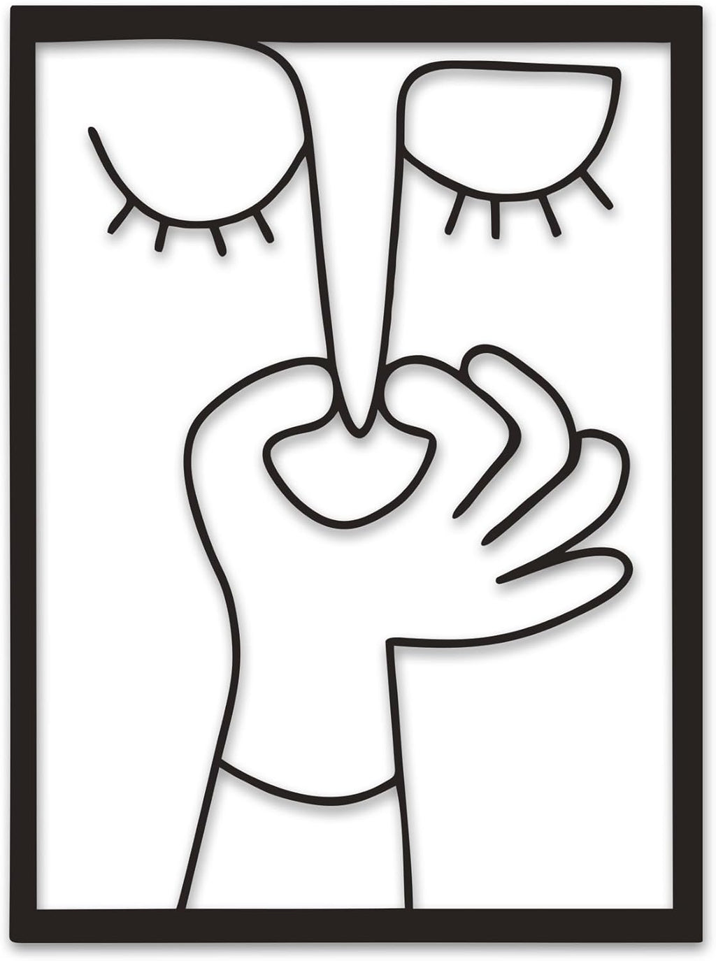Xedatric Bathroom Wall Art - Funny Metal Decor for Restroom | Rust-Resistant 13.8x10.2 Inch