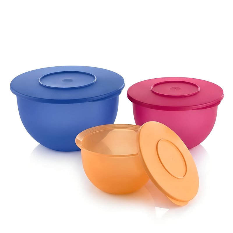 Tupperware Brand Impressions 6-Piece Classic Bowl Set (3 Bowls + 3 Lids) - Dishwasher Safe & BPA Free - Airtight, Leak-Proof Food Storage Containers for Fridge & Pantry