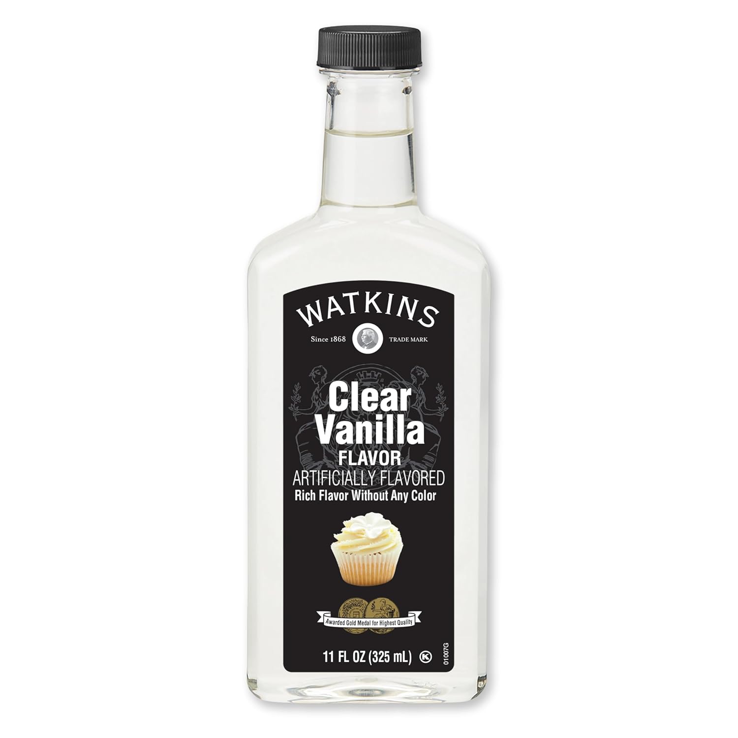 Watkins Clear Vanilla Flavor - 11 Fl. Oz. Bottle | Pure, Versatile Ingredient for Baking & Cooking