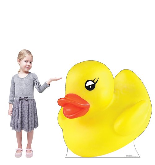 Cardboard People Yellow Rubber Duck Life Size Cardboard Cutout Standup