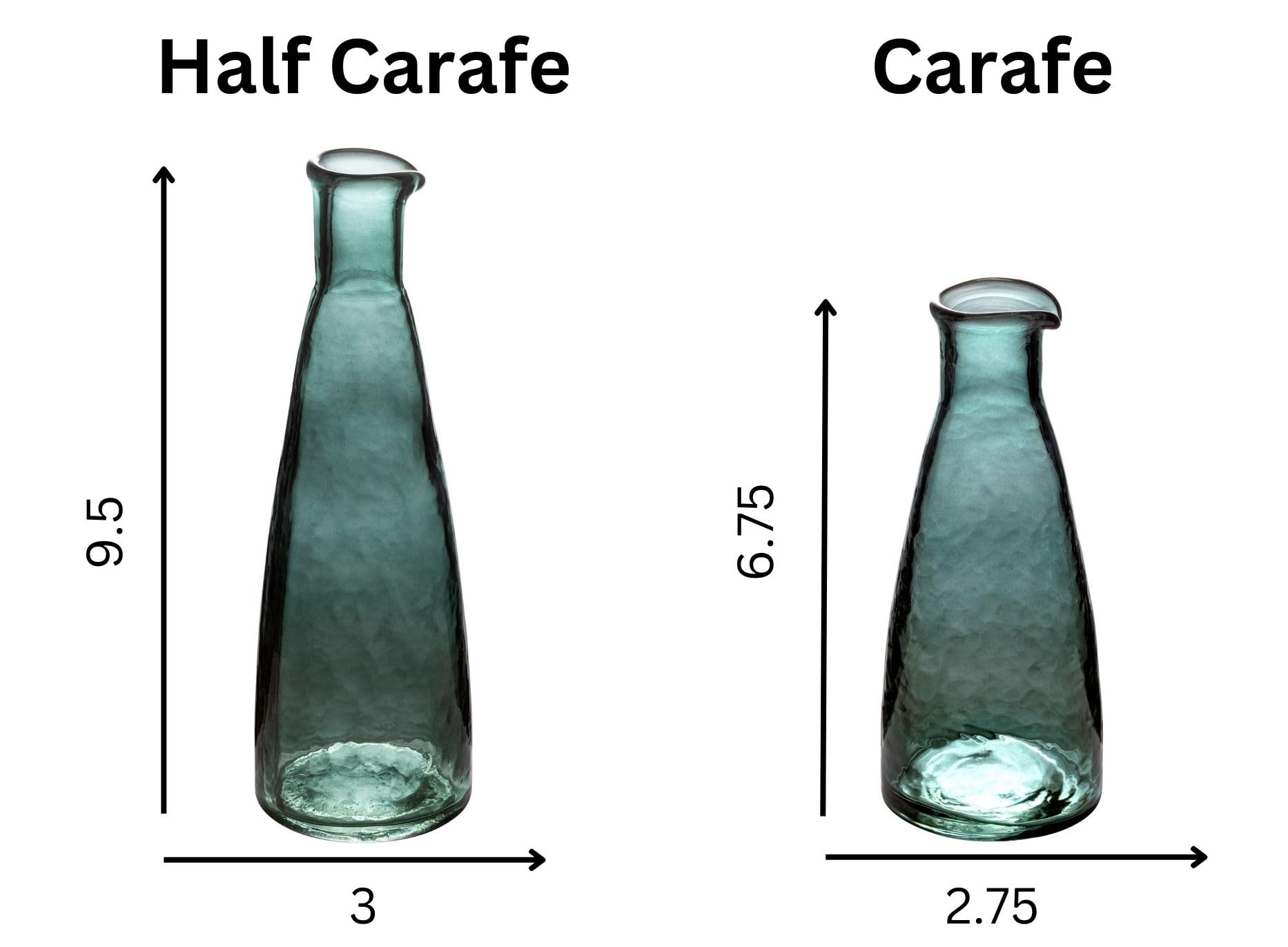 Karma, Hammered Glass Half Carafe, Water Pitchers, Wine Decanters, Mixed Drinks, Mimosas, Fawn