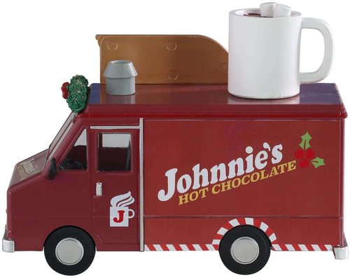 Lemax 93442 Christmas Village - Johnnie's Hot Chocolate Scene | Colorful Holiday Decor