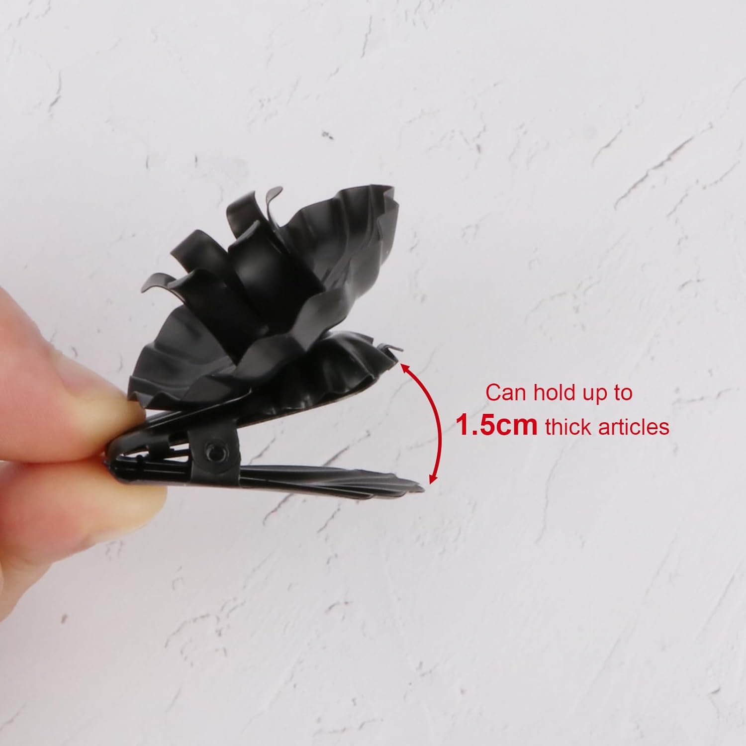 Skiennix Candle Holders - Silver Clip-On Metal Holders for Christmas Tree | Set of 20 Pcs (Black)