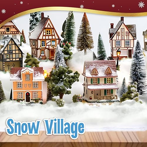 Thick Faux Snow Blanket Roll - 94 x 31 Inch Christmas Village Decor