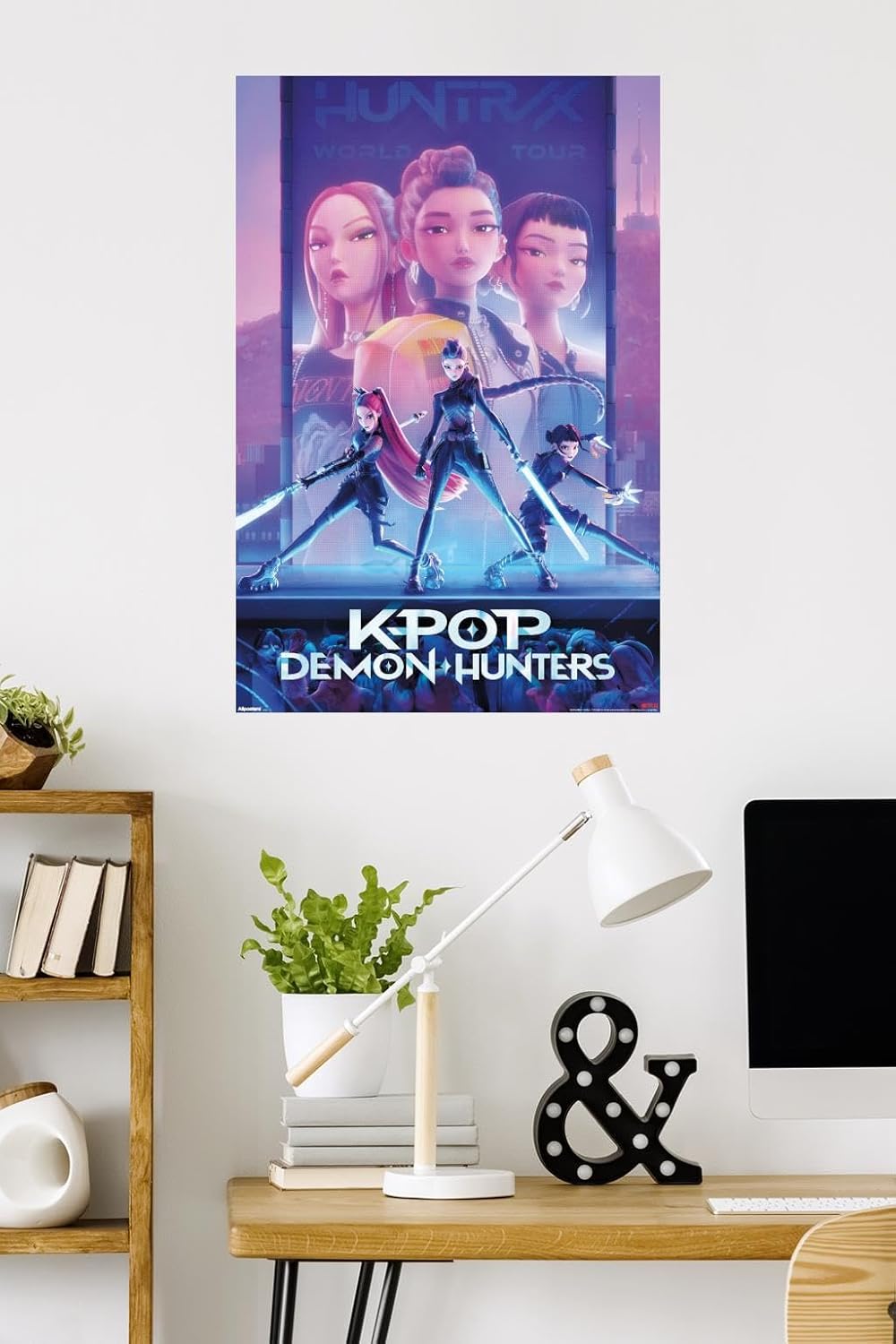 Netflix KPop Demon Hunters Poster - Unframed Wall Art, 34" x 22.4" for Stylish Decor