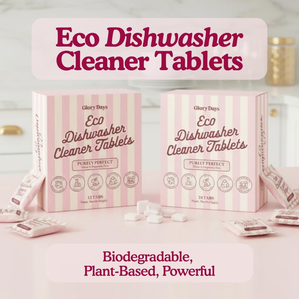 Skiennix Dishwasher Cleaner Tablets - Unscented Deep Cleaning for Limescale & Odors - 6-Month Supply