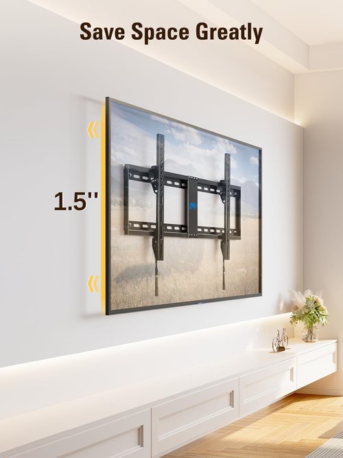 Mounting Dream Tilt TV Wall Mount - Universal Bracket for 42-84 Inch TVs | Low Profile Design, Max VESA 800x400mm, 132 LBS Capacity