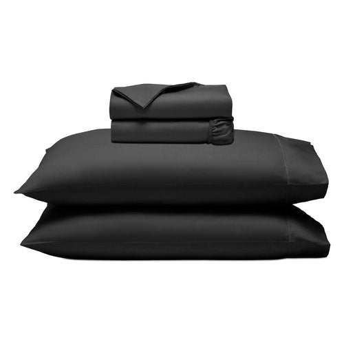 SUPERIOR Polka Dot Sheet Set, Cotton Blend Bedding Sets, Soft and Wrinkle Resistant Sheets with Deep Fitting Pockets - Twin, Black