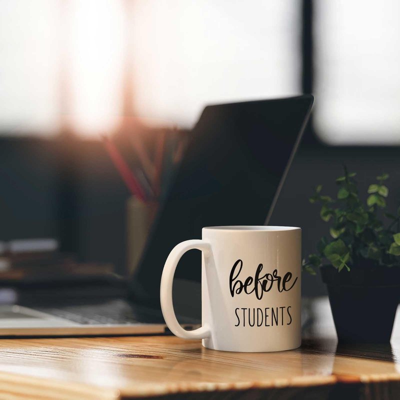 Futtumy Before Students After Students Gift Set 11oz Coffee Mug 17oz Stemless Wine Glass 2oz Shot Glass Set for Teacher Principal Professor, Teacher Appreciation Gifts End of Year Gifts for Women Men