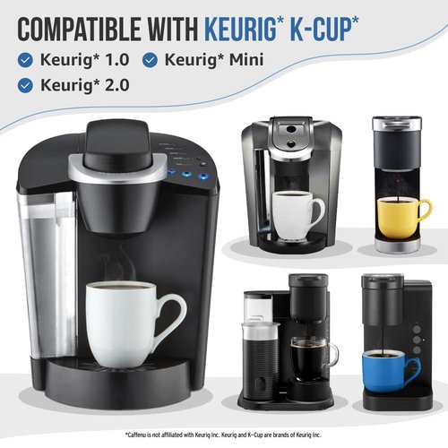 Keurig Compatible Descaling Solution and Keurig Cleaner Pods. Removes Limescale & Cleans Pod Area. Better Tasting & Hotter Coffee. 4 Uses of Descaler & Cleaner.